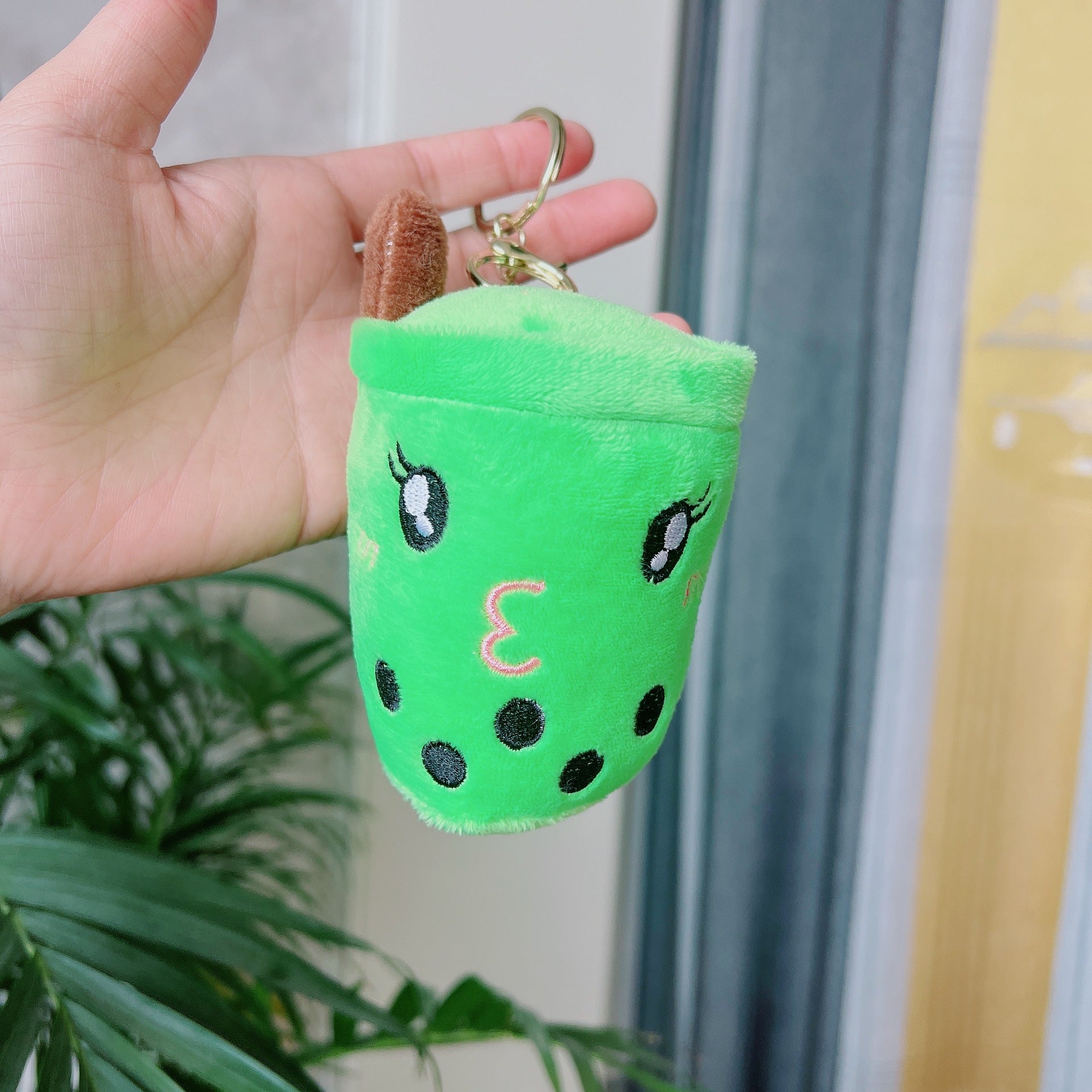 Wholesale  Plush Milk Tea Keychain Doll Doll Bag Pendant Milk Tea Plush Keychain Doll Doll